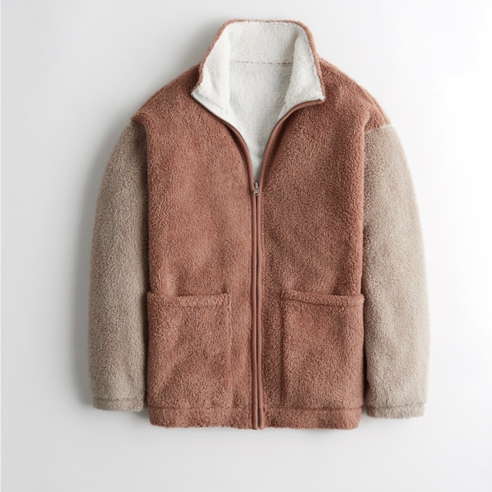 SOLD Hollister Reversible Sherpa